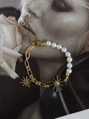 7. 18K Gold Plated Stars in a Sky Bracelet